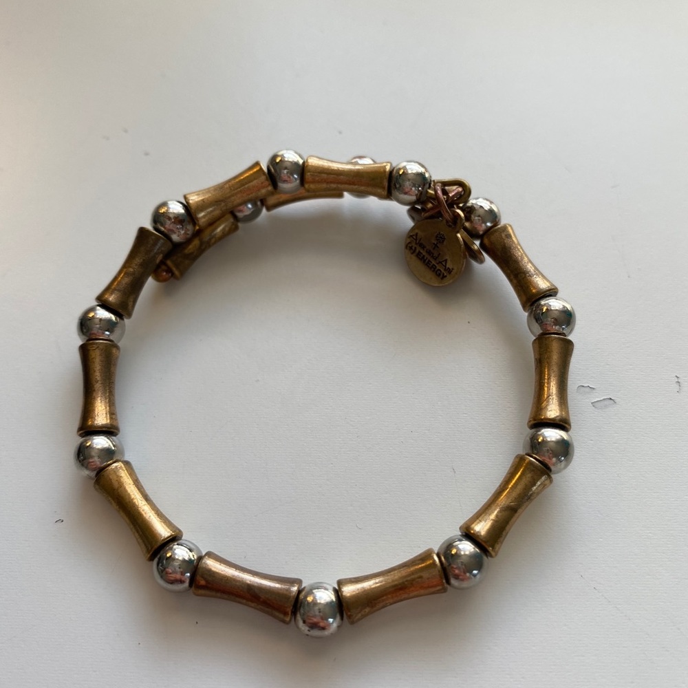 Alex and Ani Gold and Silver Bead Bracelet